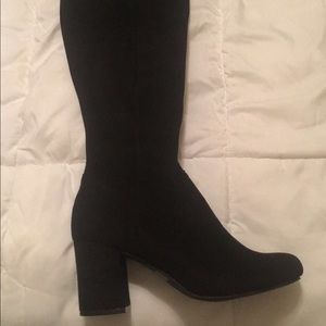 Thigh High Black Suede Boots